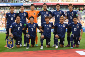 サッカー日本代表整列の画像