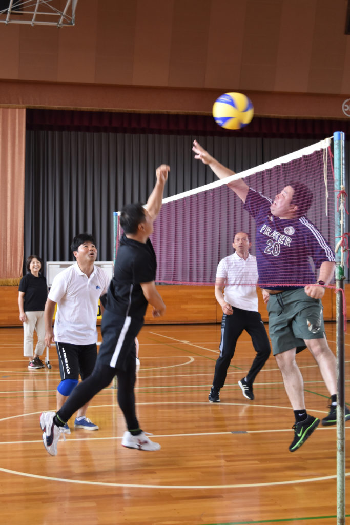 2019年7月9日バレーボール大会で接戦中