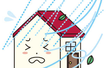 台風･暴風雨のイラスト