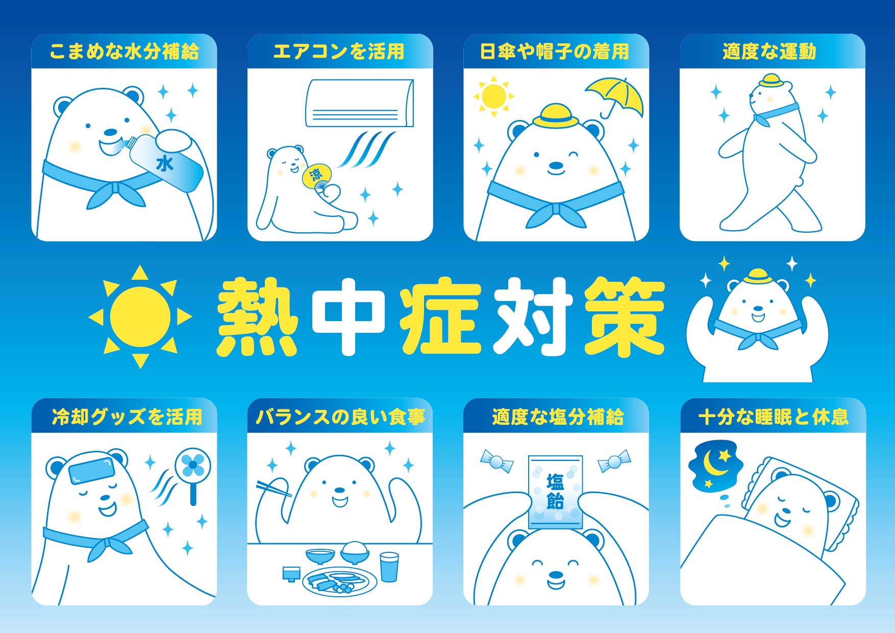 子供の熱中症対策☀