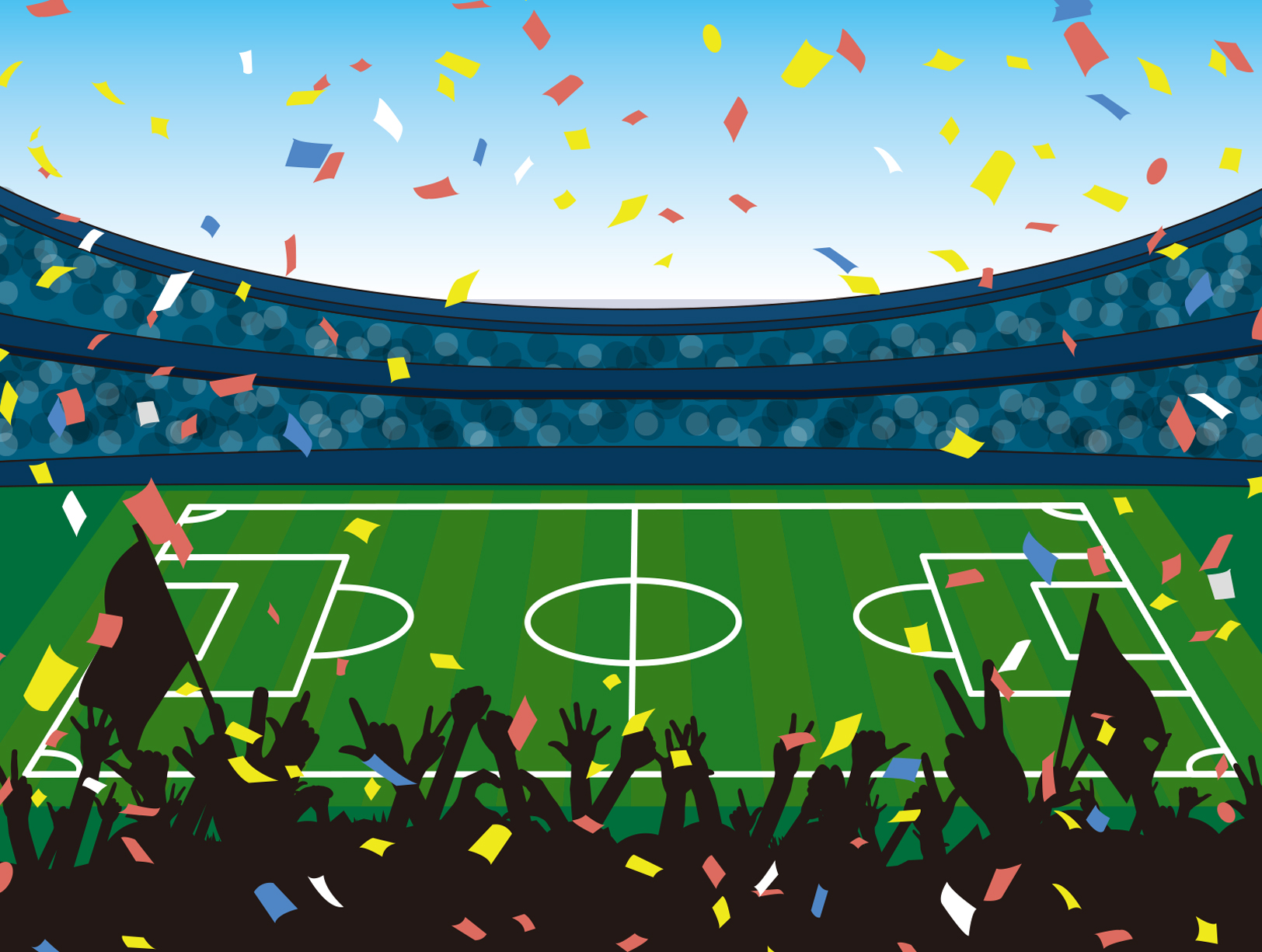 サッカー観戦